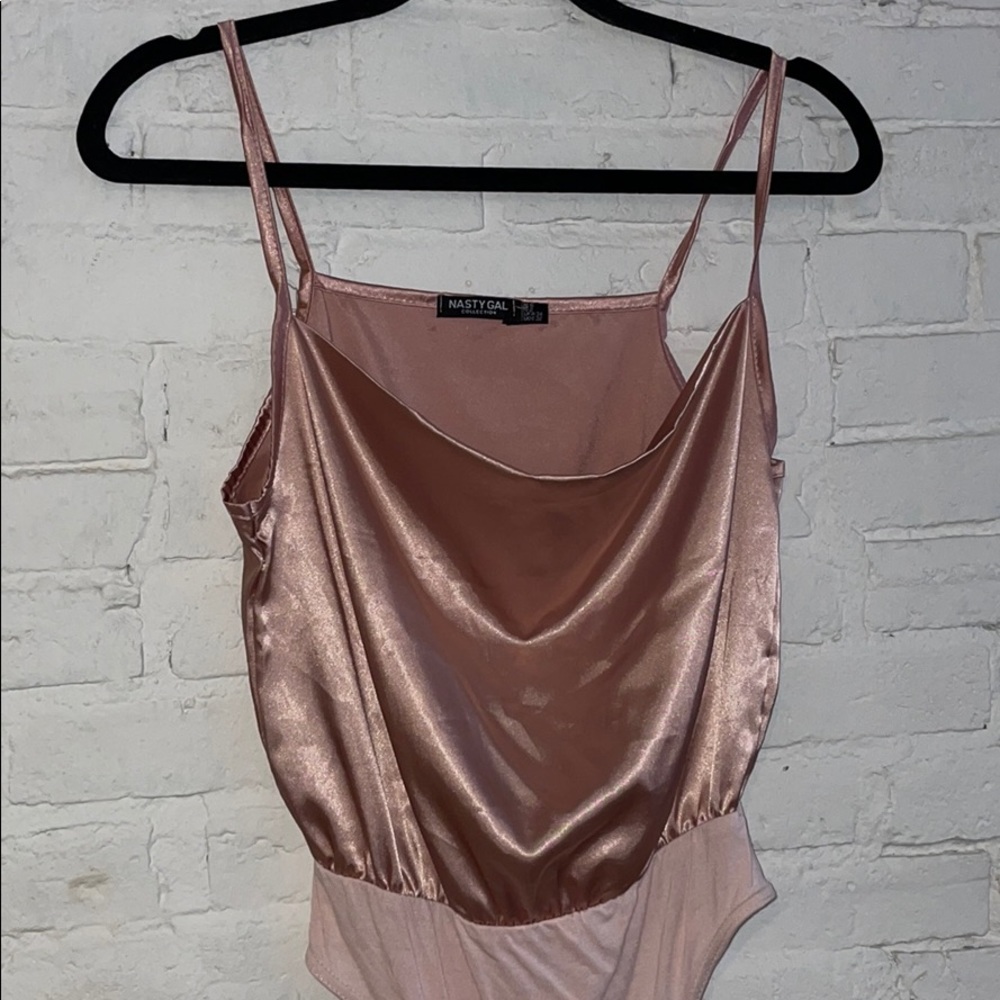 NASTYGAL PINK BODYSUIT